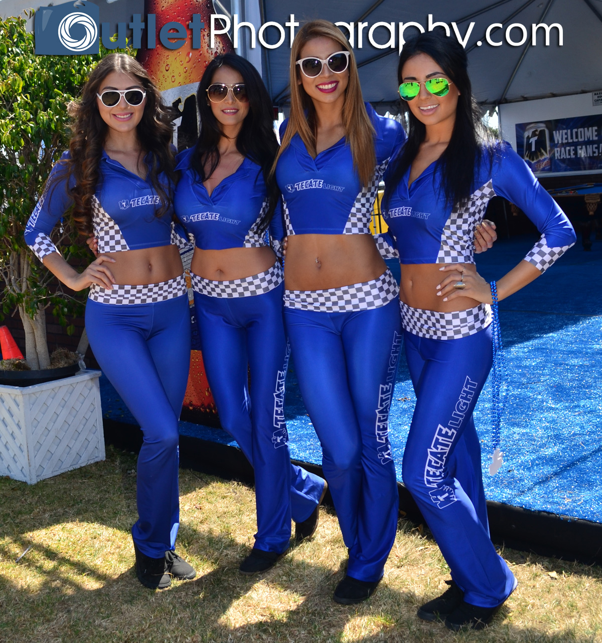 Promo models at the 2014 Toyota Grand Prix of Long Beach