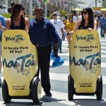 promo girls on a segway